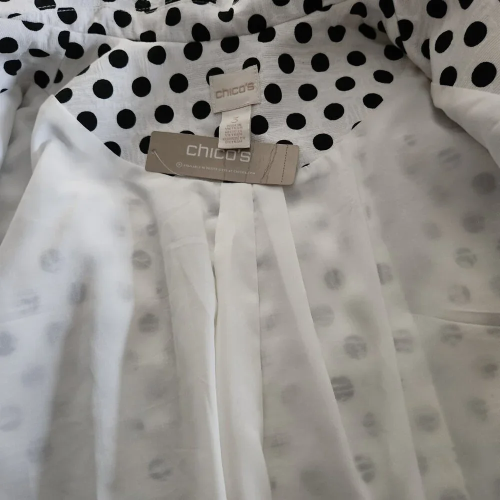 Chico's Dot Jacquard Jacket - Picture 4 of 6